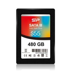 Silicon Power Slim S55 480 GB, SSD form factor 2.5", SSD interface Serial ATA III, Write speed 440 MB/s, Read speed 550 MB/s