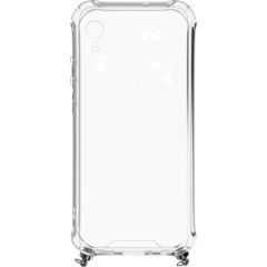Evelatus Apple iPhone XR Silicone TPU Transparent with Necklace Strap Silver