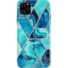 Fusion Geometric Marble Silikona Aizsargapvalks Apple iPhone 12 Pro Max Zaļš Neoriģinālie Maciņi