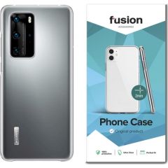 Fusion Ultra Clear Series 2 mm Silikona Aizsargapvalks Huawei P40 Pro Caurspīdīgs (EU Blister) Neoriģinālie Maciņi