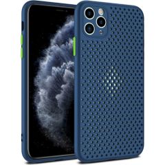 Fusion Breathe Case Silikona Aizsargapvalks Priekš Huawei P40 Lite Zils