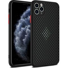 Fusion Breathe Case Silikona Aizsargapvalks Priekš Huawei P30 Lite Melns