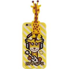 Fusion Giraffe Back Case Silikona Aizsargapvalks Priekš Apple iPhone X / XS Dzeltens