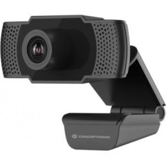 Conceptronic AMDIS01B 1080p Full HD Webcam  WEB KAMERA AR MIKROFONU (Ir veikalā)