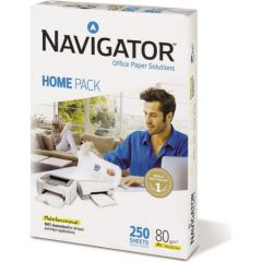 Papīrs NAVIGATOR HOME PACK A4 80g/m2, 250 loksnes/iepakojumā