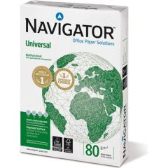 Papīrs NAVIGATOR UNIVERSAL A4 80g/m2, 500 loksnes/iepakojumā