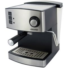 Mesko Espresso Machine MS 4403 Pump pressure 15 bar, Built-in milk frother, 850 W, Black/ stainless steel
