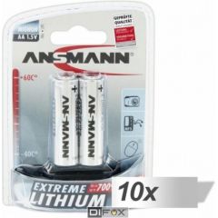 10x2 Ansmann Lithium Mignon AA LR 6 Extreme