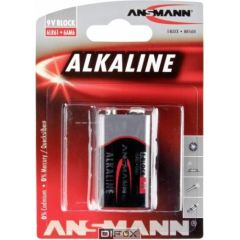 1 Ansmann Alkaline 9V block red-line Baterijas un akumulatori