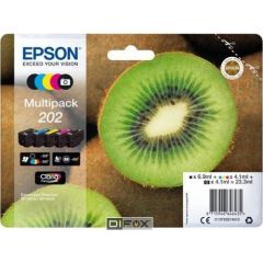 Epson Multipack Claria Premium T 202 BK/PB/C/M/Y T 02E7 Tintes printeru izejmateriāli