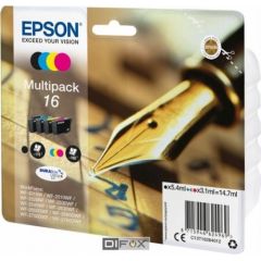 Epson DURABrite Ultra Multipack T 162 BK/C/M/Y    T 1626 Tintes printeru izejmateriāli