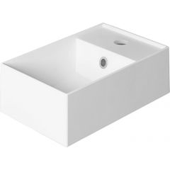 Simas Agile izlietne 40x27cm, kvadrātformas, pie sienas, maisītājs labajā pusē, balta
