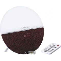 Lenco CRW-04 radio alarm clock burgundy