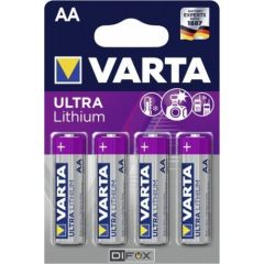 1x4 Varta Ultra Lithium Mignon AA LR06