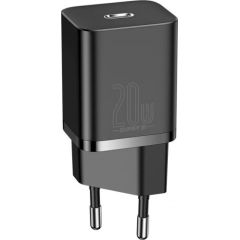 Baseus CCSUP-B01 tīkla lādētājs USB-C / 20W / 3A melns