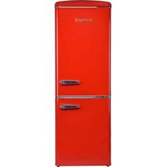 Frigelux CB255RR A++ ledusskapis ar saldētavu apakšā 183cm sarkans
