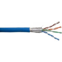 InLine Patch kabel SF/UTP Cat.5e AWG26 CCA PVC niebieski 100m (72099B)