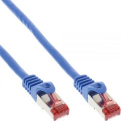 InLine Patchcord S/FTP, PiMF, Cat.6, 250MHz, PVC, BLUE 50m (76455B)