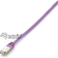 Equip Patchcord Cat6a, S/FTP, 15m, fioletowy (605658)