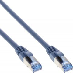 InLine Patch Cable - S / FTP (PiMf) - Cat.6A - 500MHz - Halogen Free - Copper - Blue - 20m (76820B)