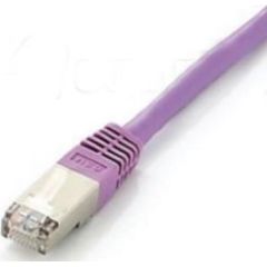 Equip Patchcord S/FTP, Cat6A, 0.5m, różowy (605657)