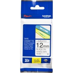 BROTHER TZE231S 12 BLACK ON WHITE Tintes printeru izejmateriāli