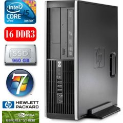 HP 8100 Elite SFF i5-650 16GB 960SSD GT1030 2GB DVD WIN10PRO/W7P