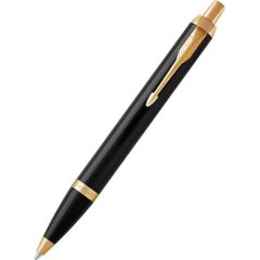 Ballpoint Pen Parker IM Black Lacquer GT Эксклюзивные канцелярские принадлежности