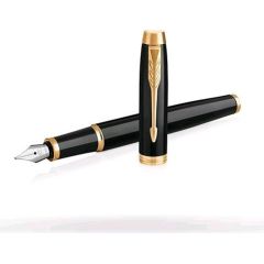 Tintes pildspalva PARKER IM Black Lacquer GT Medium