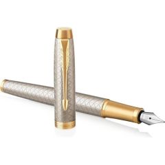 Tintes pildspalva PARKER IM Premium Warm Silver GT Fine