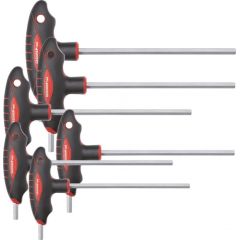 INSTRUMENTU KOMPLEKTS GEDORE Gedore Red 2K T-handle wrench set, 6 pieces (red / black)