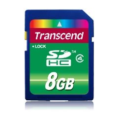 Transcend memory card SDHC 8GB Class 4