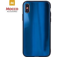 Mocco Aurora Glass Silikona Apvalks Priekš Samsung Galaxy S21 Zils