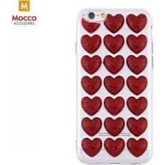 Mocco Trendy Heart Silikona Apvalks Priekš Apple iPhone 6 Plus / 6S Plus Sarkans