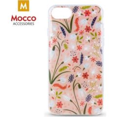 Mocco Spring Case Силиконовый чехол для Samsung J610 Galaxy J6 Plus (2018) Розовый ( Белые Подснежники )
