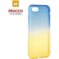 Mocco Gradient Силиконовый чехол С переходом Цвета Apple iPhone X / XS Синий - Жёлтый
