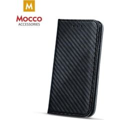 Mocco Carbon Case Чехол Книжка для телефона Apple iPhone X Черный