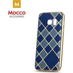 Mocco Geometric Plating Silikona Apvalks Priekš Apple iPhone 7 / 8 Zils - Zeltains