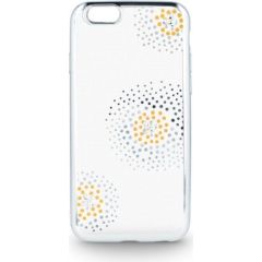 Beeyo Flower Dots Aizmugurējais Silikona Apvalks priekš Huawei Y6 / Y5 (2017) Caurspīdīgs - Sudrabs