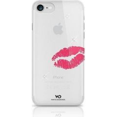 White Diamonds Lipstick Kiss Aizmugurējais Plastikāta Apvalks ar Swarovski Kristāliem Priekš Samsung G920 Galaxy S6 Caursīdīgs