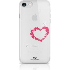 White Diamonds Lipstick Heart Aizmugurējais Plastikāta Apvalks ar Swarovski Kristāliem Priekš Apple iPhone 6 Plus Caursīdīgs