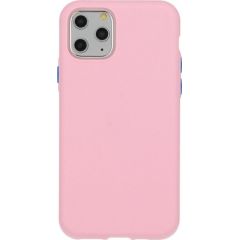 Mocco Soft Cream Silicone Back Case Aizmugurējais Silikona Apvalks Priekš Apple iPhone 12 Mini Gaiši rozā