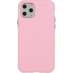 Mocco Soft Cream Silicone Back Case Aizmugurējais Silikona Apvalks Priekš Apple iPhone 12 Mini Gaiši rozā Neoriģinālie Maciņi