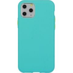 Mocco Soft Cream Silicone Back Case Aizmugurējais Silikona Apvalks Priekš Apple iPhone 12 Pro Max Zaļš Neoriģinālie Maciņi