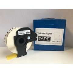 Brother DK-22610 Papīra uzlīmju lenta dzeltena  29mm*30.48m (analogs) ScanCut skeneris / izgriezējs