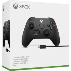 Microsoft Xbox Series Wireless Controller and USB-C Cable - Carbon Black