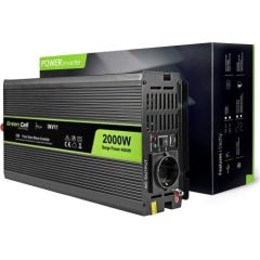 Strāvas pārveidotājs Green Cell 12V 230V, 2000W/4000W sinusoid (INV11)