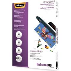 Fellowes SuperQuick A4 80mic glossy 100pcs Laminating Pouch