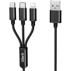 ILike  Charging Cable 3 in 1 CCI02 Black