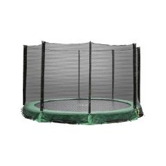 In-ground trampoline with enclosure 426cm